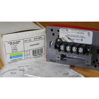Edwards 270-SPO Noncoded Fire Alarm Box 270SPO