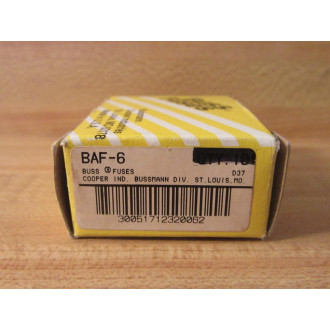 Buss BAF-6 Bussmann Fuse Cross Ref 6C169 (Pack of 10)