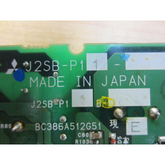Mitsubishi J2SB-P11 Circuit Board BC386A512G51 - Parts Only