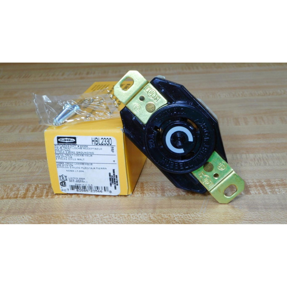 Hubbell HBL2330 Twist Lock Receptacle