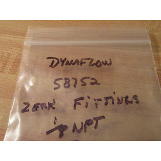 Dynaflo 58752 Straight Zerk Fitting wBall Check (Pack of 15) - New No Box