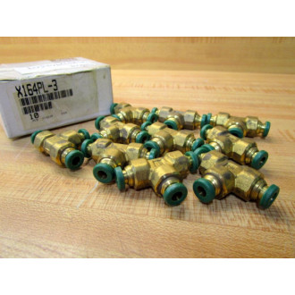 Parker X164PL-3 Tee Fitting X164PL3 (Pack of 10)