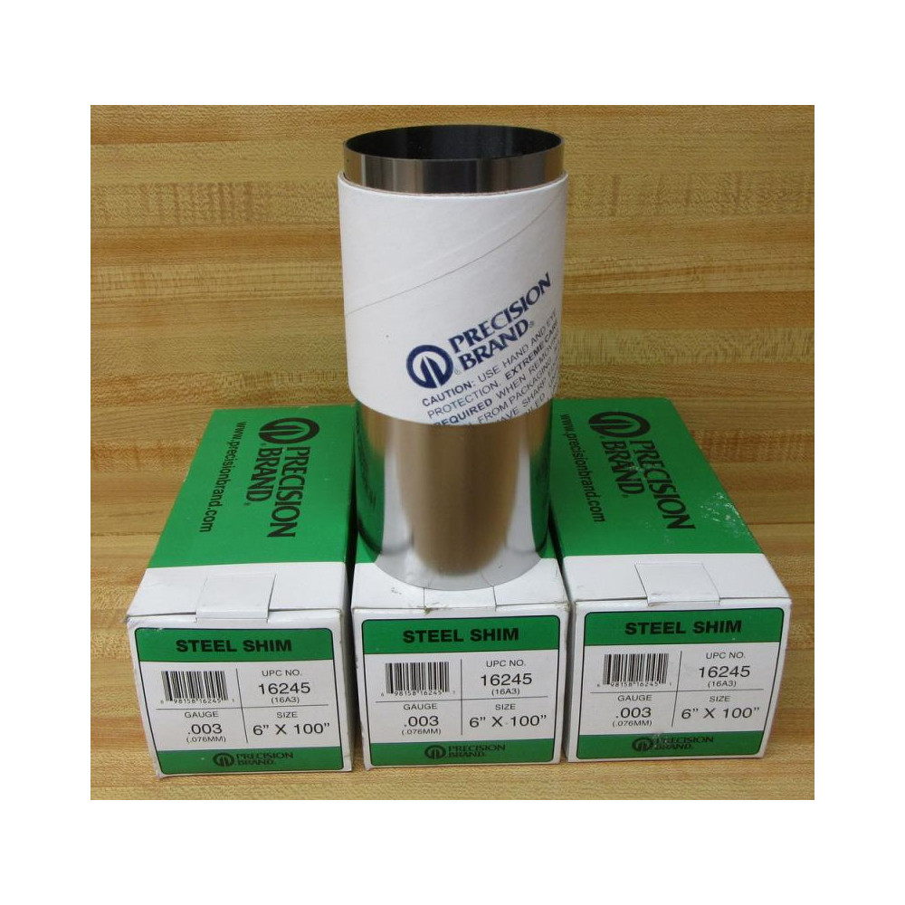 Precision Brand 16245 Steel Shim (Pack of 3)