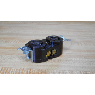 Hubbell 4703 Receptacle Duplex Brown Twist Lock