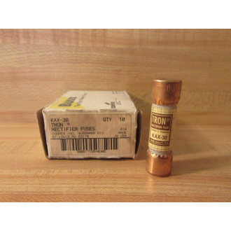 Bussmann KAX 30 Tron KAX30 Rectifier Fuses 30 Amp (Pack of 10)