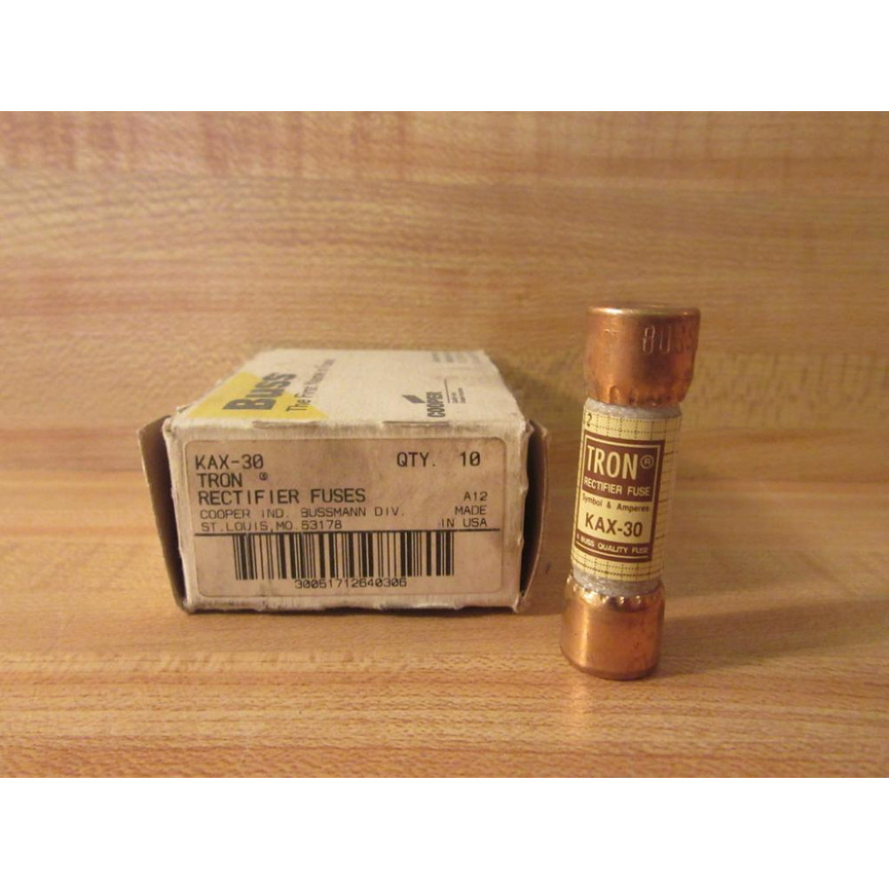 Bussmann KAX 30 Tron KAX30 Rectifier Fuses 30 Amp (Pack of 10)