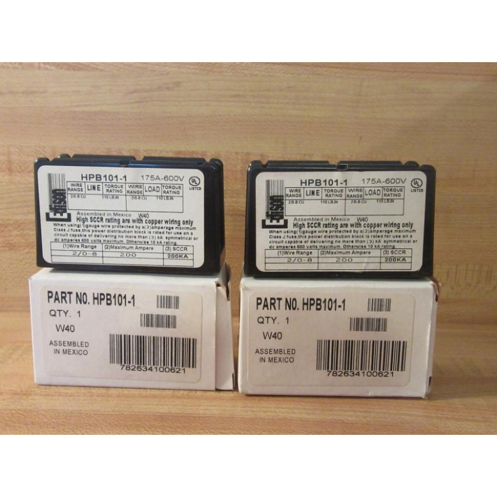 Edison HPB101-1 Power Distribution Block HPB1011 (Pack of 2) Edison HPB101-1 Power Distribution Block HPB1011 (Pack of 2)