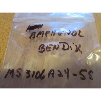 Amphenol MS-3106A-24-55 Circular Connector MS3106A2455 wConnector - New No Box