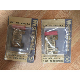 Cutler Hammer MSH8.A Westinghouse Heater Assy Eaton 503C561G30 (Pack of 2)