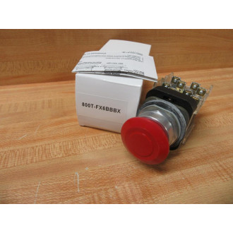 Allen Bradley 800T-FX6BBBX Red Button 800TFX6BBBX