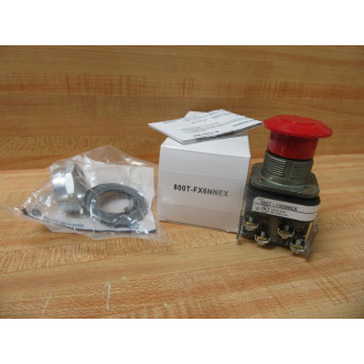 Allen Bradley 800T-FX6NNEX Red Button 800TFX6NNEX