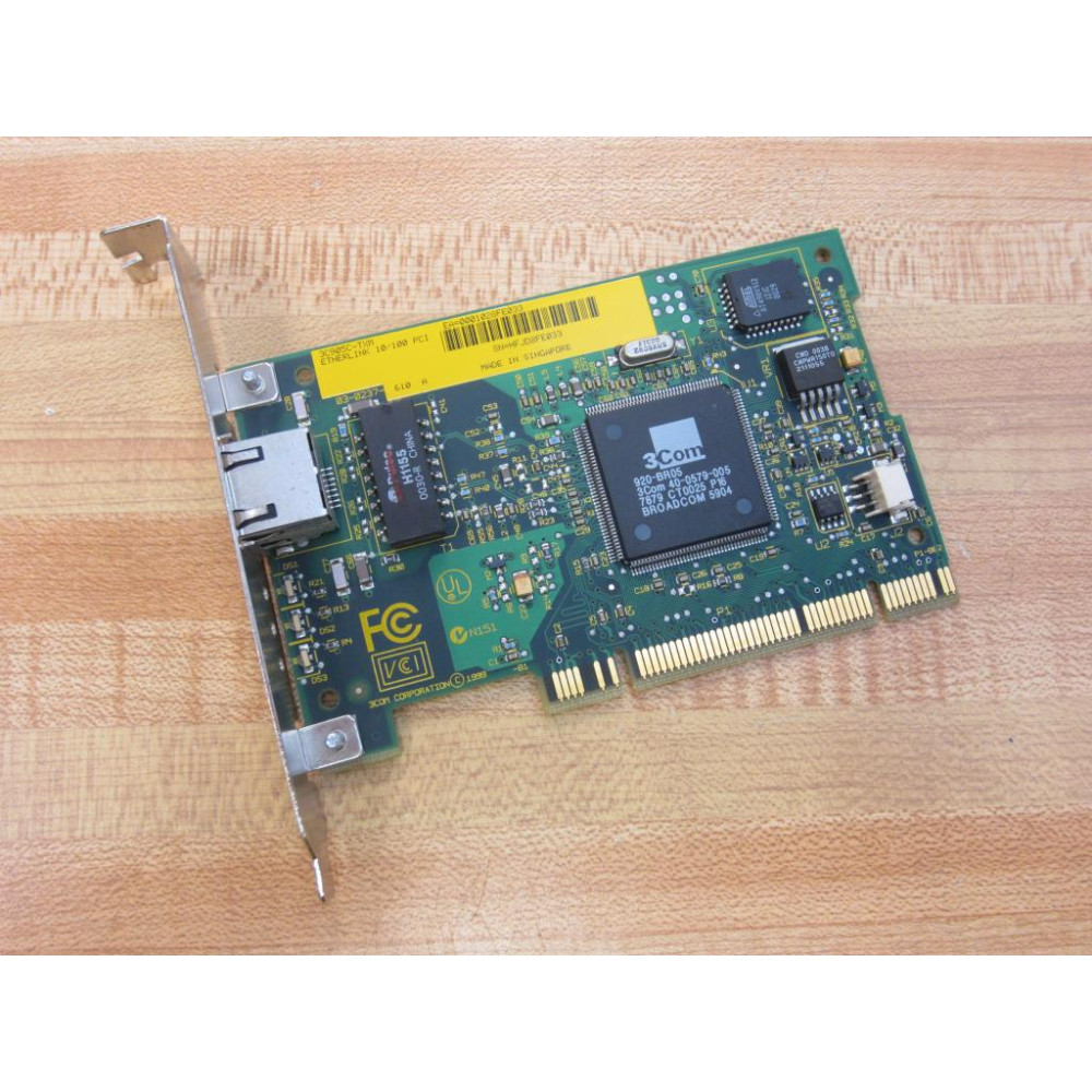 3Com 3C905C-TXM PCI Network Card 3C905CTXM 02-0237-000 - Used