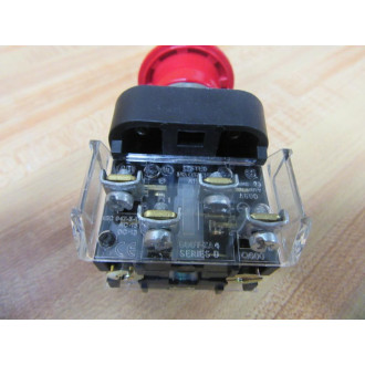 Allen Bradley 800T-FX6NNEX Red Button 800TFX6NNEX