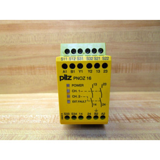Pilz PNOZ-16-120VAC-24-VDC-2NO Safety Relay PNOZ16120VAC24VDC2NO 774065 - Used