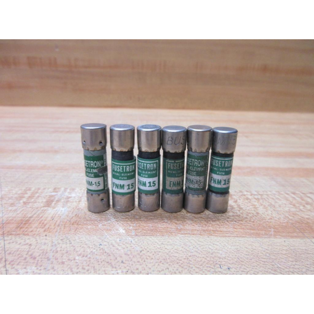 Buss FNM-15 Bussmann Fuse Cross Ref 1CT81 (Pack of 6) - Used