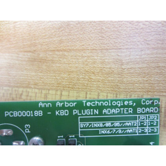 Ann Arbor Tech PCB00018B-KBD Plugin Adapter Board PCB00018BKBD - Used