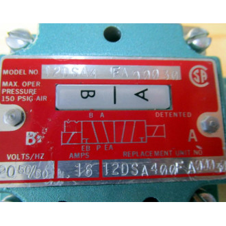 Numatics 12DSA4FA00030 Valve Solenoid Valve - Used