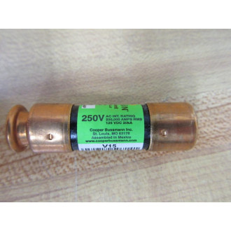 Bussmann FRN-R 2 Fusetron Fuse FRNR2 Green (Pack of 6) - New No Box