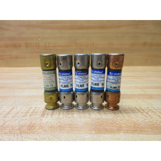 Littelfuse FLNR 15 Fuse Cross Ref 486K85, FLNR015 (Pack of 5) - New No Box