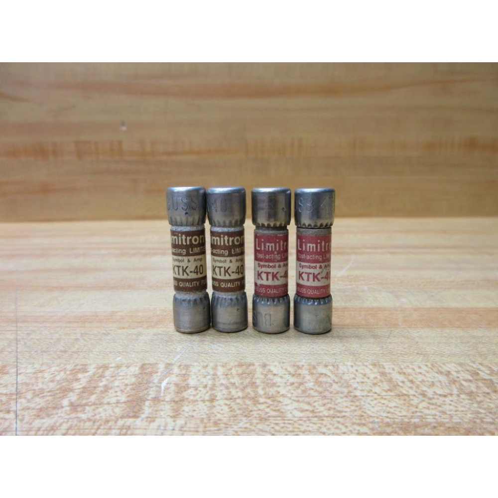 Buss KTK-40 Bussmann Fuse Cross Ref 1CQ84 (Pack of 4) - New No Box