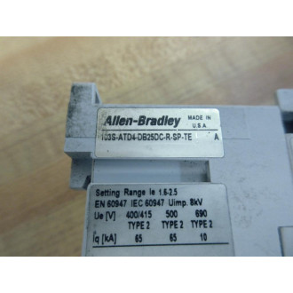 Allen Bradley 100-C09D10 Contactor 100-C09*10 W103S-ATD4-DB25DC-R-SP-TE - Used