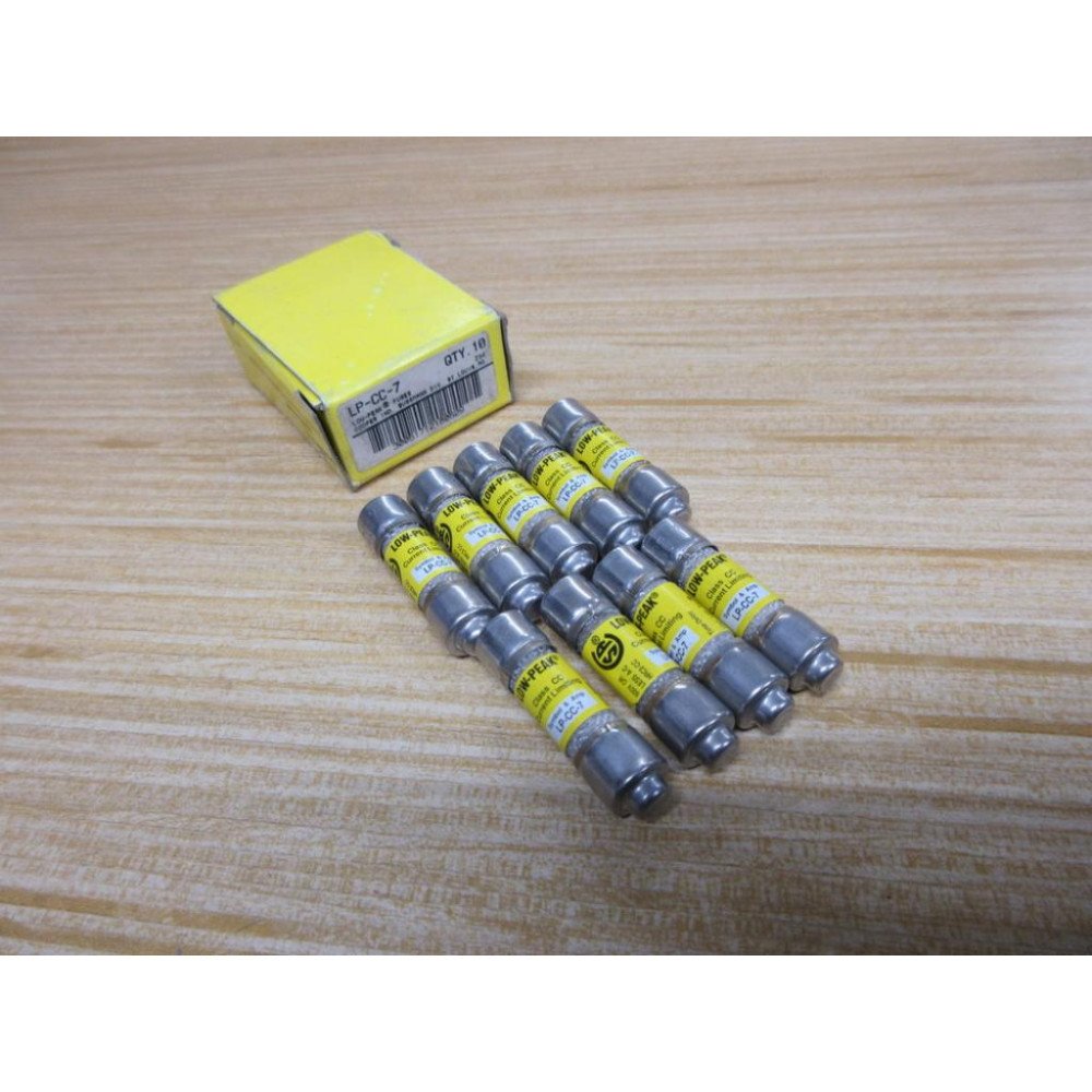 Bussmann LP-CC-7 Cooper Low-Peak Fuse LPCC7 (Pack of 9)