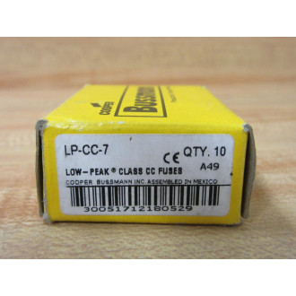 Bussmann LP-CC-7 Cooper Low-Peak Fuse LPCC7 (Pack of 9)