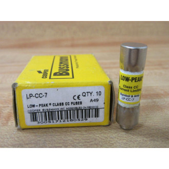 Bussmann LP-CC-7 Cooper Low-Peak Fuse LPCC7 (Pack of 9)