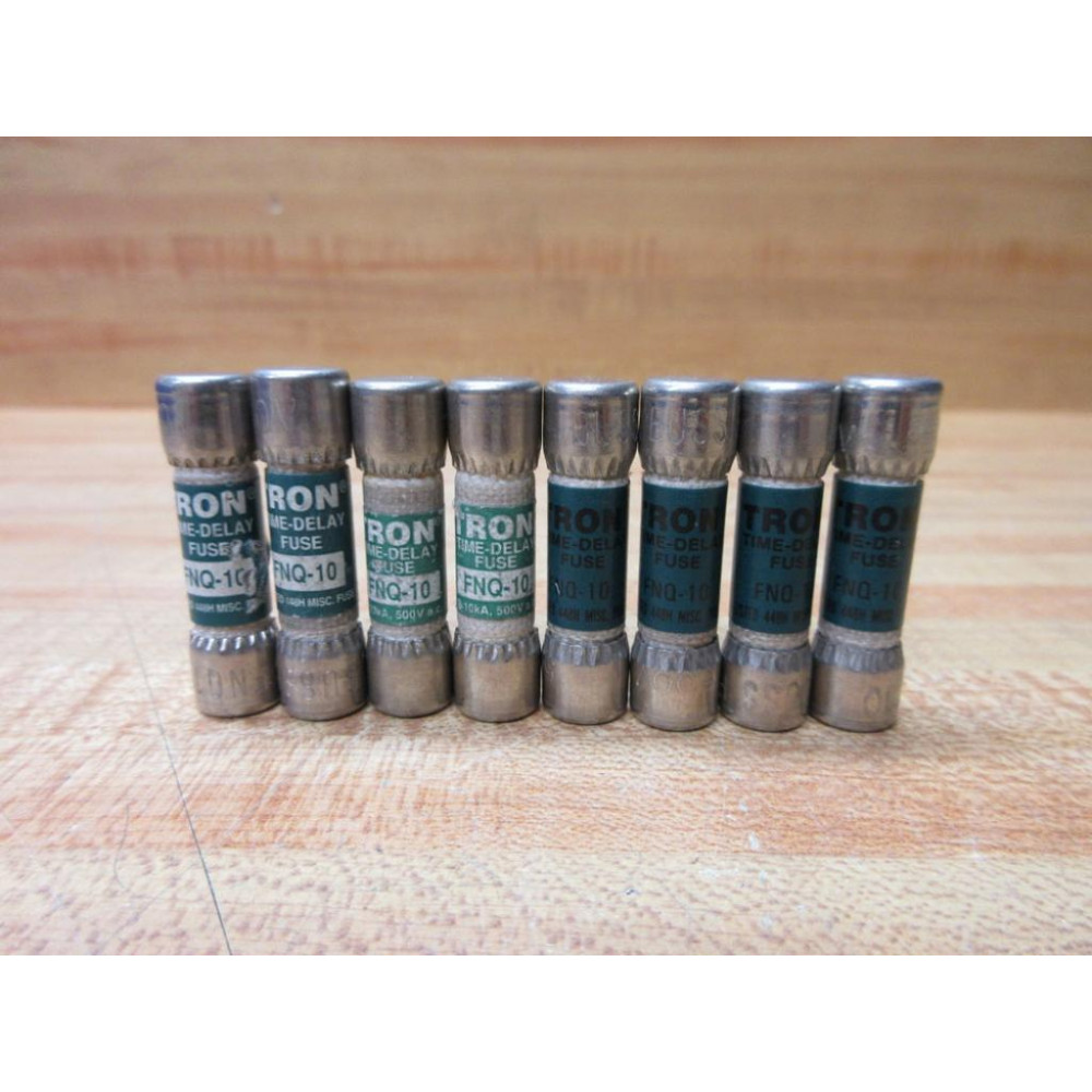 Buss FNQ-10 Bussmann Fuse Cross Ref 4XC59 (Pack of 8) - New No Box