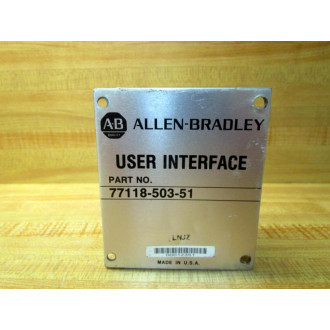 Allen Bradley 77118-503-51 User Interface 7711850351 - Used