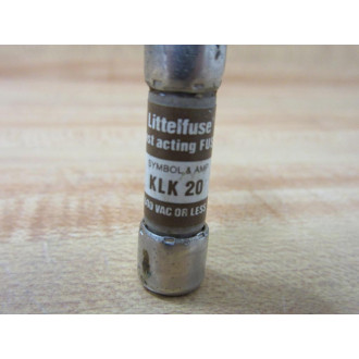 Littelfuse KLK 20 Fuse Cross Ref 486K17, KLK020 (Pack of 12) - New No Box