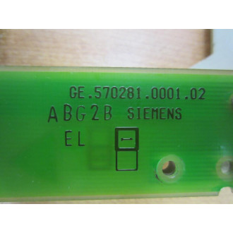 Siemens 570 281 9001.02 Circuit Board ABG2B 570281000102 - Used