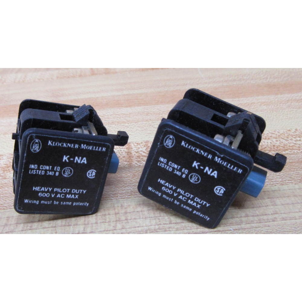 Klockner K-NA Contact Block (Pack of 2) - New No Box Klockner K-NA Contact Block (Pack of 2) - New No Box