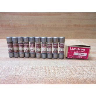 Buss KTK-3 Bussmann Fuse Cross Ref 4XC39 (Pack of 10)