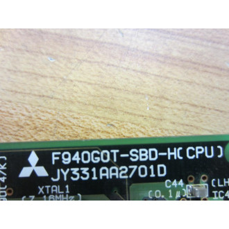 Mitsubishi F940G0T-SBD-H(CPU) Circuit Board JY331AA2701D - Used