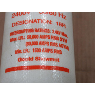 GouldShawmut A240R18R Amp-Trap Current Limiting Double Barrel Fuse - Used