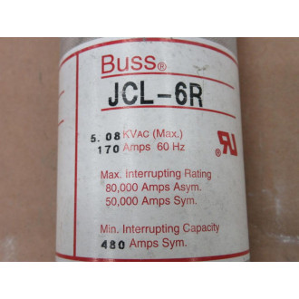 Bussmann JCL-6R Buss Medium Volt Motor Fuse JCL6R - Used