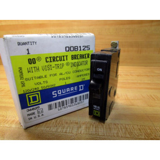 Square D QOB125 25A Circuit Breaker 36825
