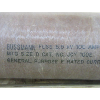 Bussmann JCY 100E Current Limiting Power Fuse JCY100E - New No Box