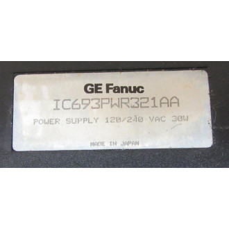 GE Fanuc IC693PWR321AA Power Supply - Used