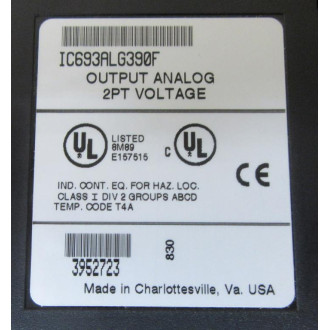 GE Fanuc IC693ALG390F Analog Output Module - Used
