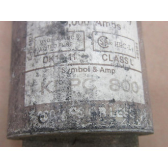 Littelfuse KLPC 800 Hi-Interrupting Fuse KLPC800 - Used