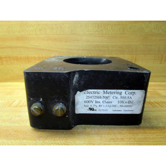 Electric Metering 25472SH-500 Current Transformer 25472SH500 - Used
