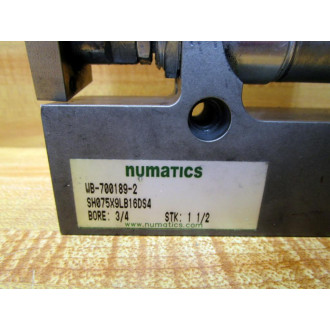 Numatics SH075X9LB16DS4 Cylinder Assy. WB-700189-2 - Used