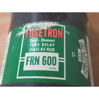 Bussmann Fusetron FRN 600 Dual-Element Time Delay Fuse FRN600 - New No Box