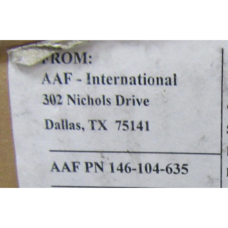 AAF International 146-104-635 Air Filter 146104635 (Pack of 6)