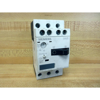 Siemens 3RV1011-1GA10 4.5-6.3A Contactor 3RV10111GA10 W 3RV1901-1E - Used