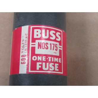Bussmann N0S 175 One Time Fuse NOS175 (Pack of 3) - New No Box