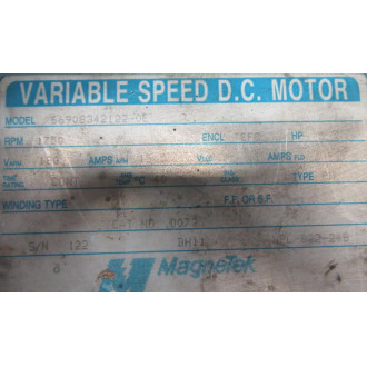 Magnetek D072 Motor 669083421220E - Used