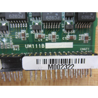 Nachi UM111B PC Board UM111 1 Missing Key or Component - Parts Only